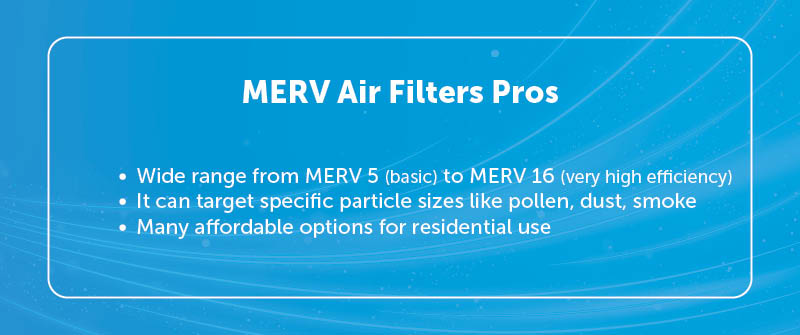 MERV Air Filters Pros