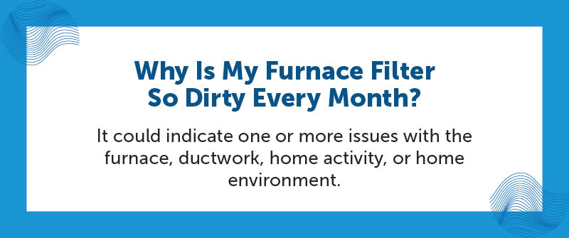 Why Is My Furnace Filter So Dirty Every Month?