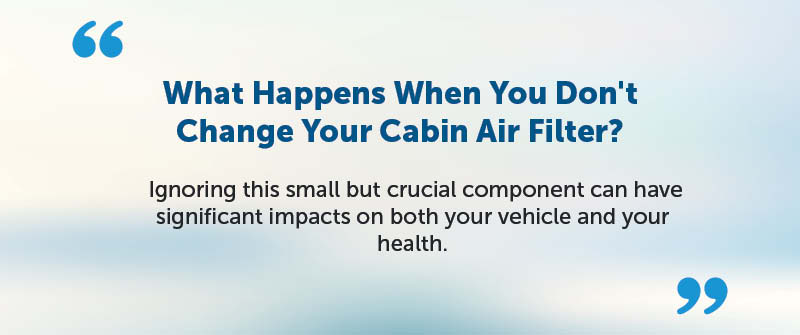 What Happens When You Don't Change Your Cabin Air Filter?