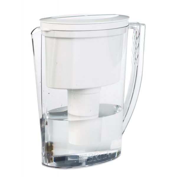 40oz Glass Slim Pitcher with Water Filter | Hydros